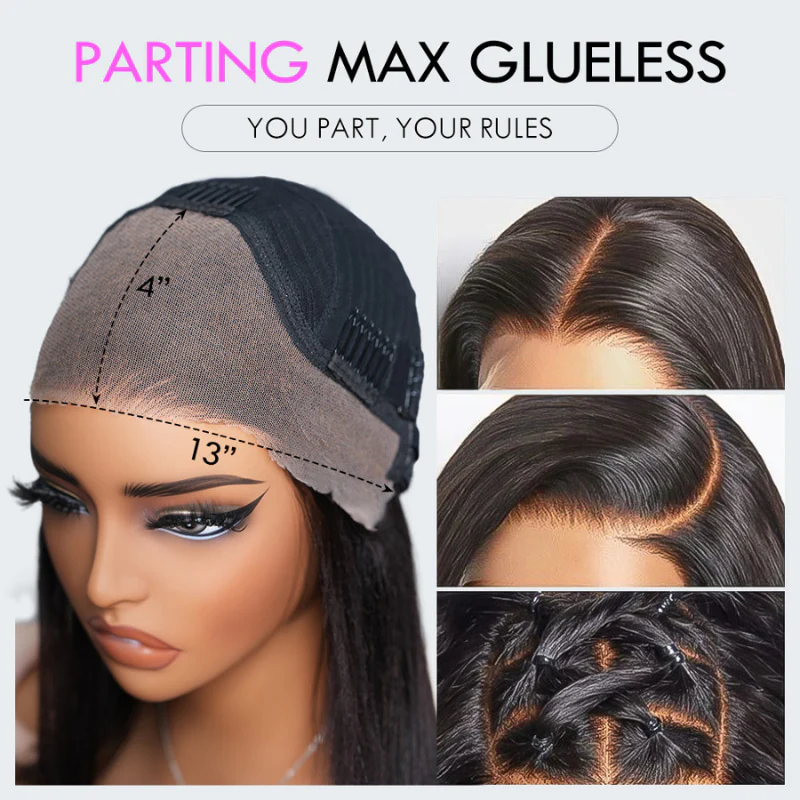Human Hair Money Piece Highlight Blonde Body Wave Lace Front Color Wigs Highlight 1B/2713x4 HD Lace frontal Human Hair Wig-Amanda Hair - Image 3