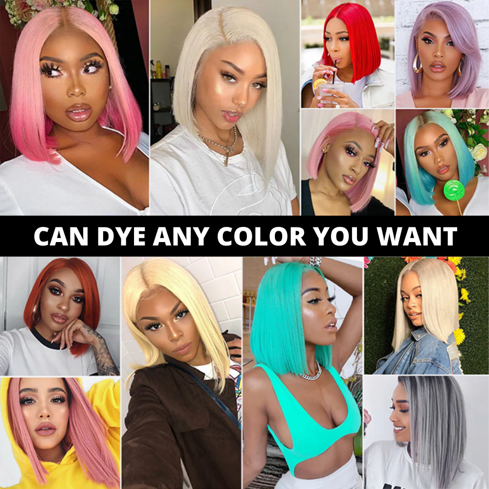 613 Blonde Straight 13x4 Short Bob Lace Frontal Wigs Pre Plucke Glueless Human Hair Wig-Amanda Hair - Image 11