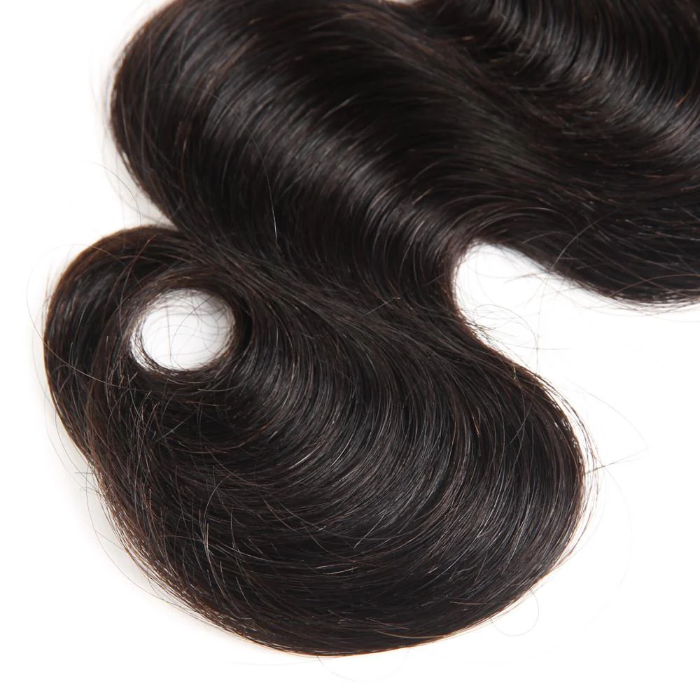 Body Wave 3 Bundles With 13*4 Frontal Weave Natural Color Indian 100% Remi Human Hair Sale Hair - Amanda Hair - Image 5