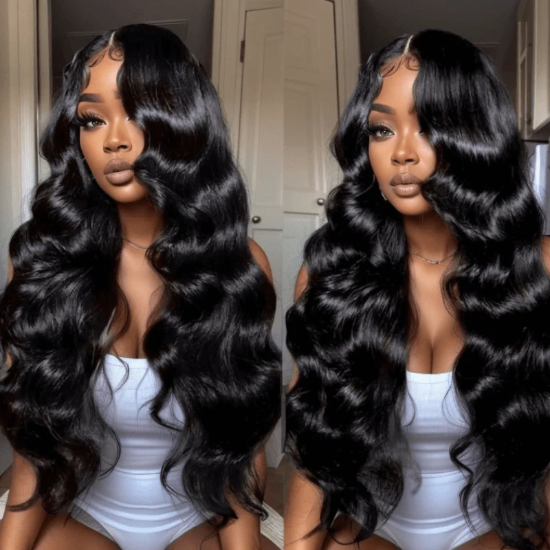 $199=28'' | Pre Everything Body Wave Glueless Lace Front Wigs HD Transparent Lace Human Hair Flash Sale-Amanda Hair - Image 3
