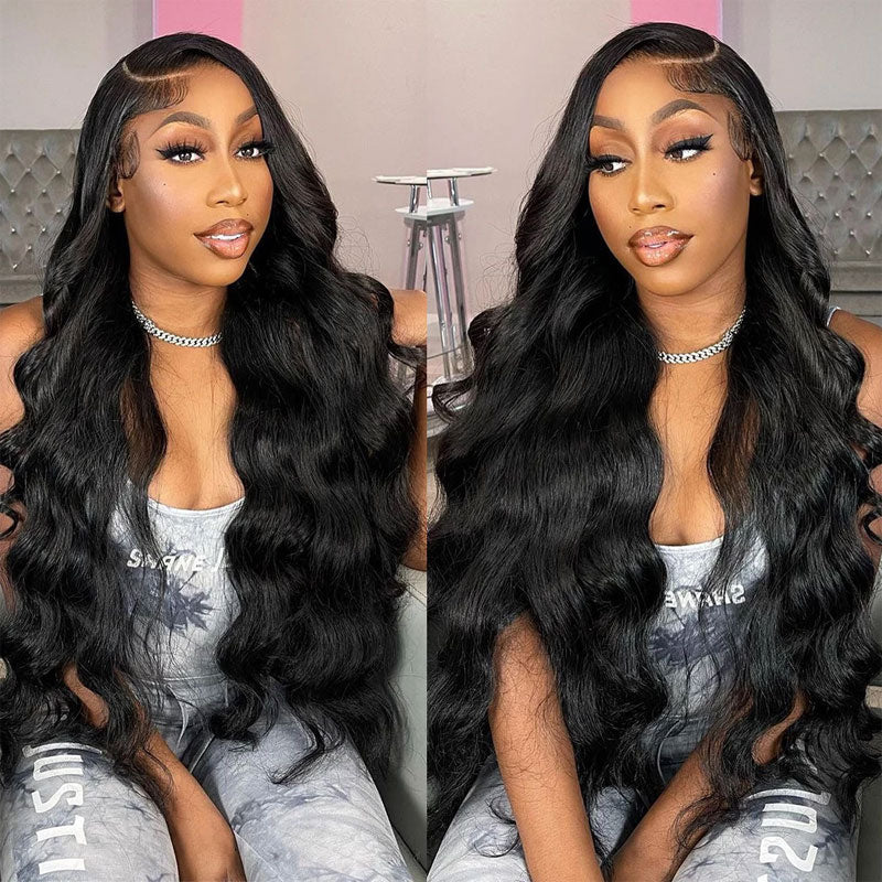 $199=28'' | Pre Everything Body Wave Glueless Lace Front Wigs HD Transparent Lace Human Hair Flash Sale-Amanda Hair - Image 4
