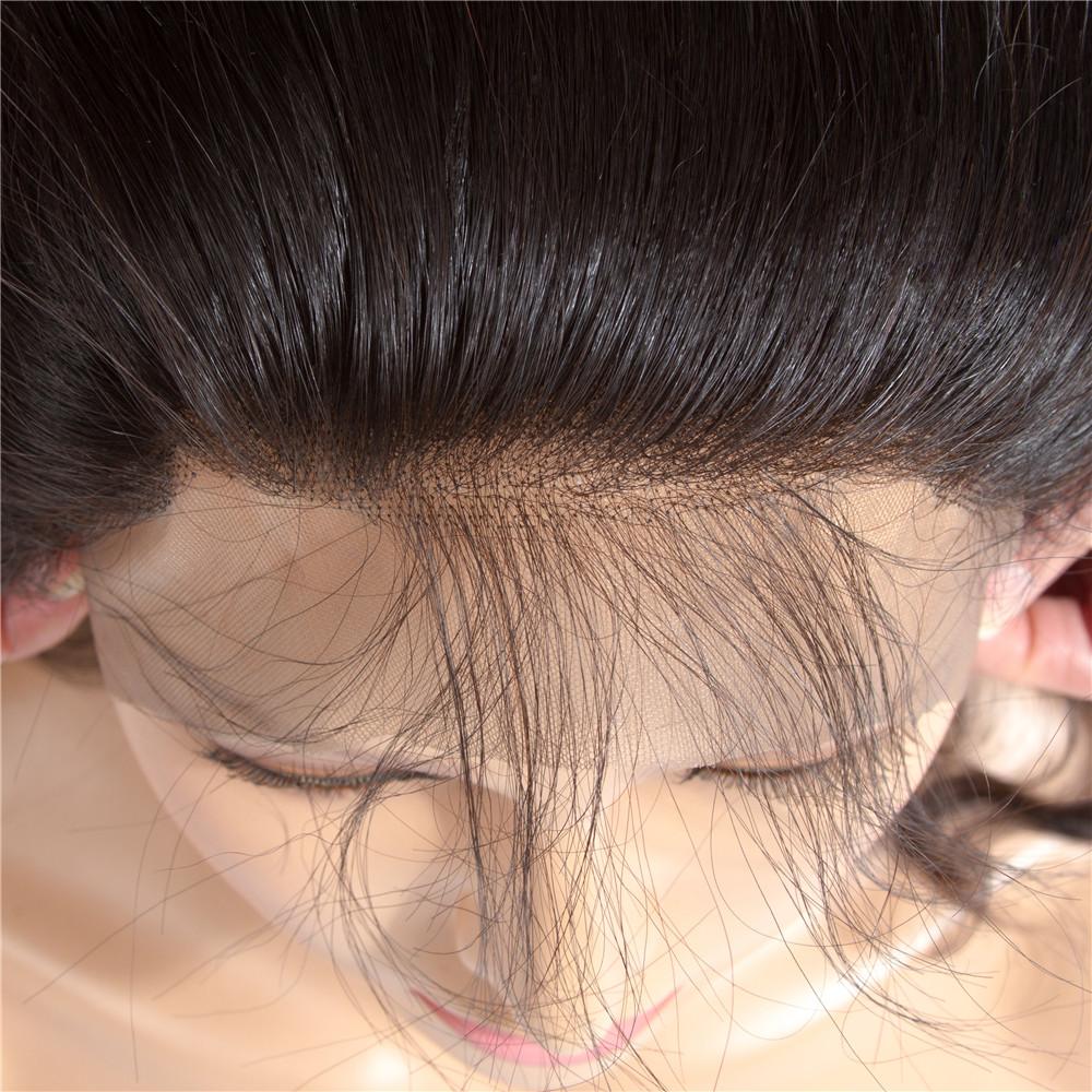 Brazilian Straight Hair 3 Bundles With 13*4 Lace Frontal 9A Grade 100% Unprocessed Human Hair No Tangles - Amanda Hair - Image 8