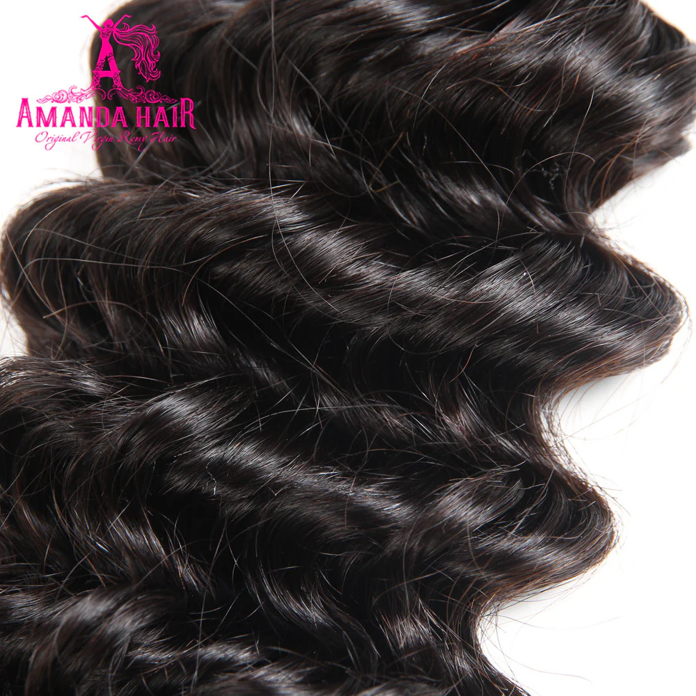 Deep Wave Hair Bundle 100% Human Virgin Hair Wave Hair - Amanda Hair - Image 4