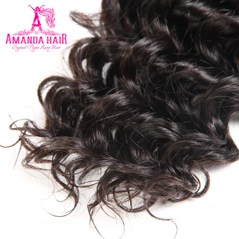 Deep Wave Hair Bundle 100% Human Virgin Hair Wave Hair - Amanda Hair - Image 5