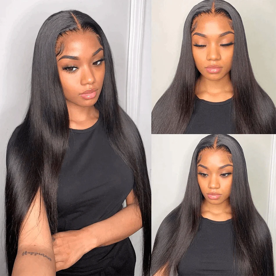 Straight Hair 4*4 Lace Closure Wig Pre Plucked Virgin Hair Closure Wigs-Amanda Hair - Image 3