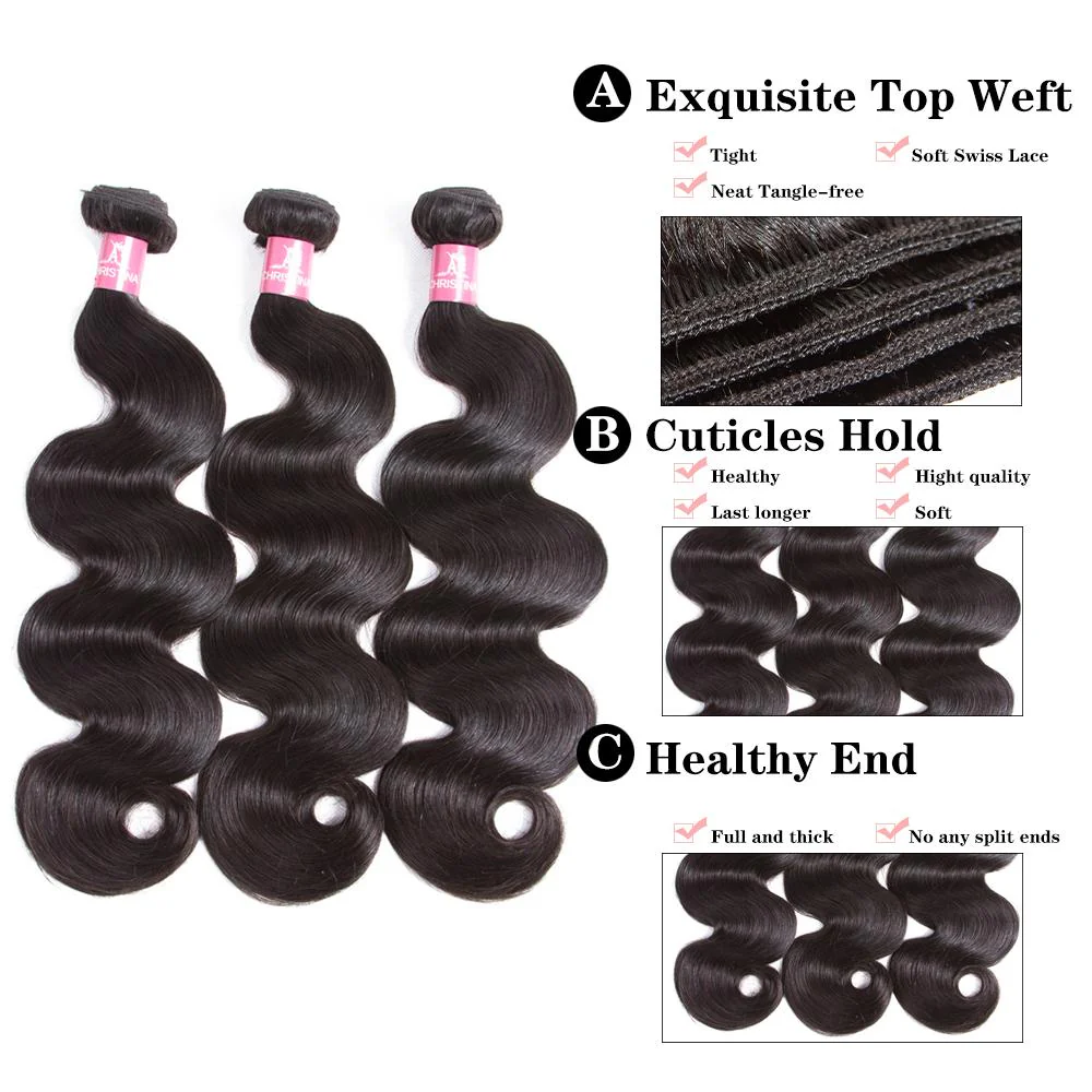 Body Wave Hair Bundles 100% Human Virgin Hair Charming Wave Hair - Amanda Hair - Image 6