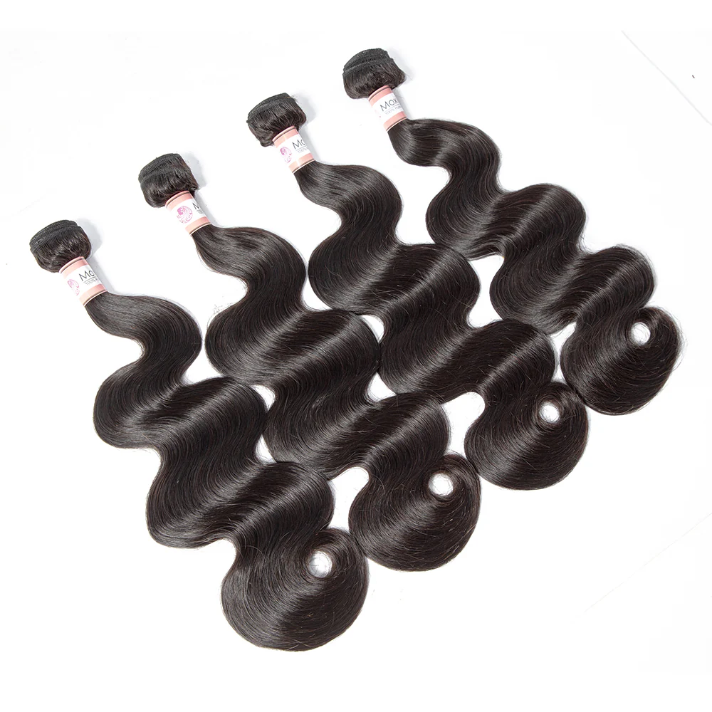 Brazilian Body Wave 4 Bundles With 13*4 Lace Frontal 10A Grade 100% Remi Human Hair - Amanda Hair - Image 5