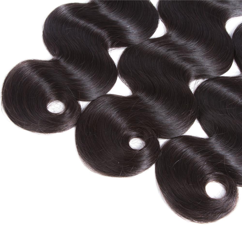 Brazilian Body Wave 4 Bundles With 13*4 Lace Frontal 9A Grade 100% Unprocessed Human Hair - Amanda Hair - Image 4