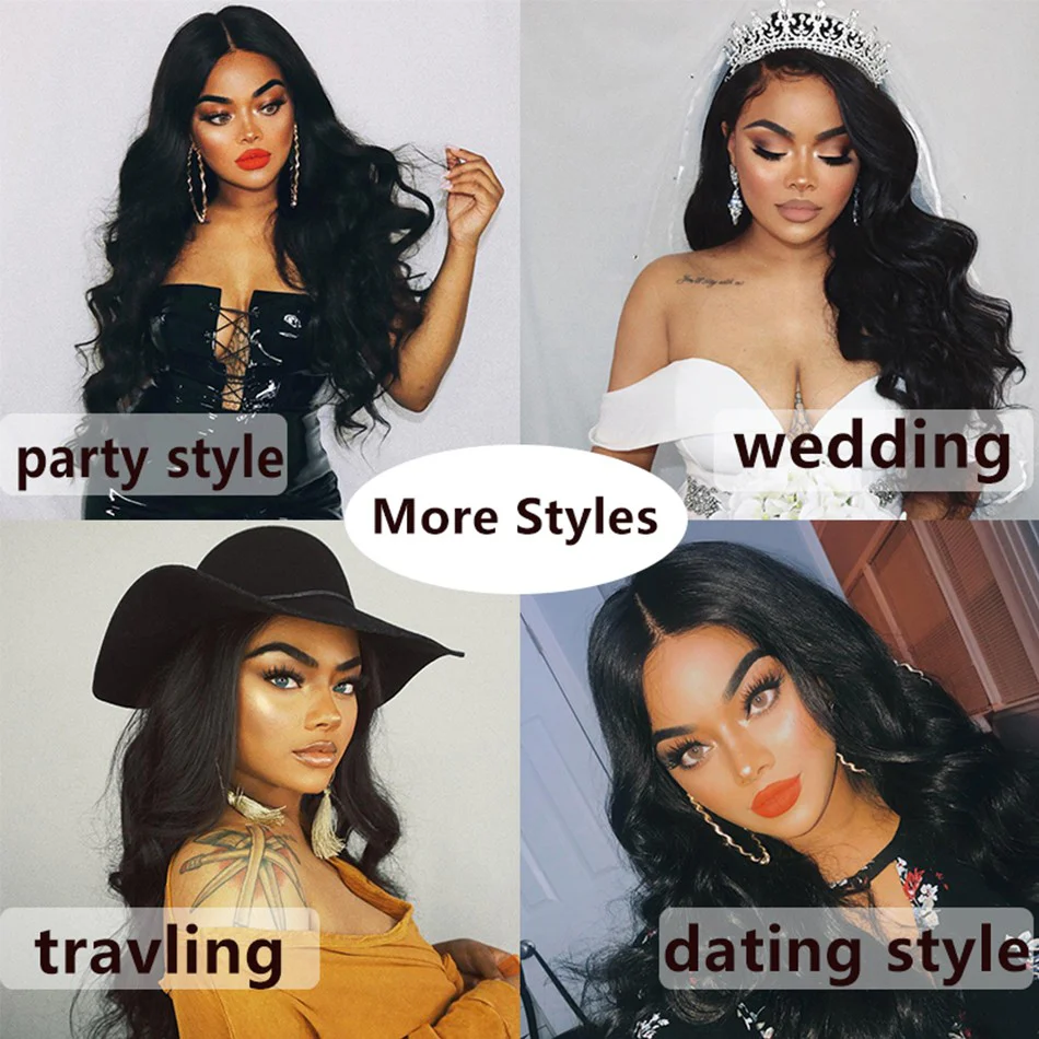 Brazilian Body Wave 4 Bundles With 4*4 Lace Closure 9A Grade 100% Unprocessed Human Hair - Amanda Hair - Image 6