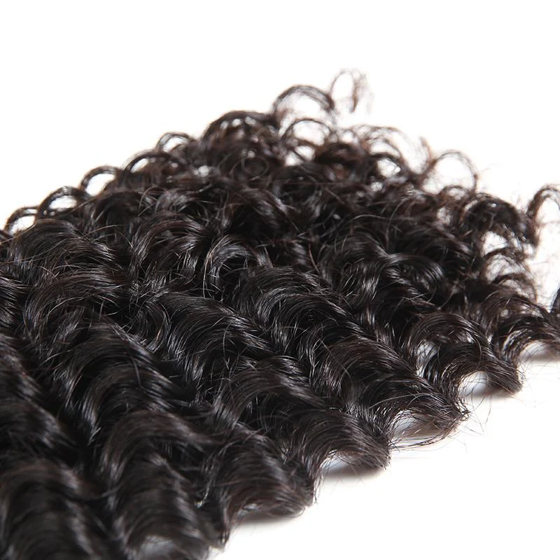 Brazilian Kinky Curly 3 Bundles With 4*4 Lace Closure 10A Grade 100% Remi Human Hair Soft Shiny Wave Hair - Amanda Hair - Image 7
