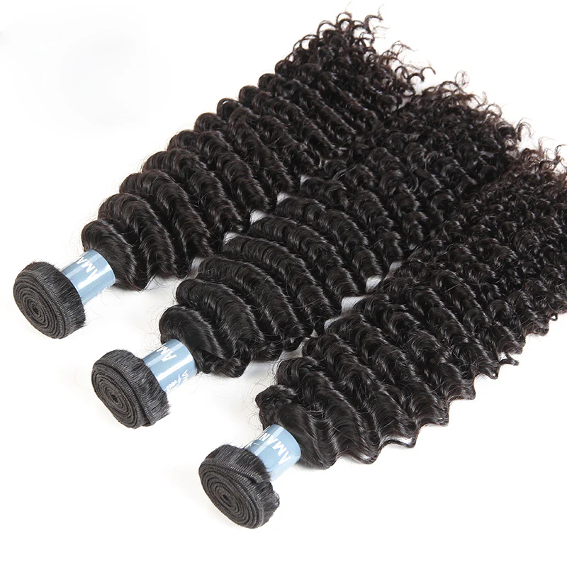 Kinky Curly 3 Bundles With 4*4 Lace Closure 9A Grade Brazilian Hair 100% Unprocessed Human Hair Christmas Hot Item - Amanda Hair - Image 3