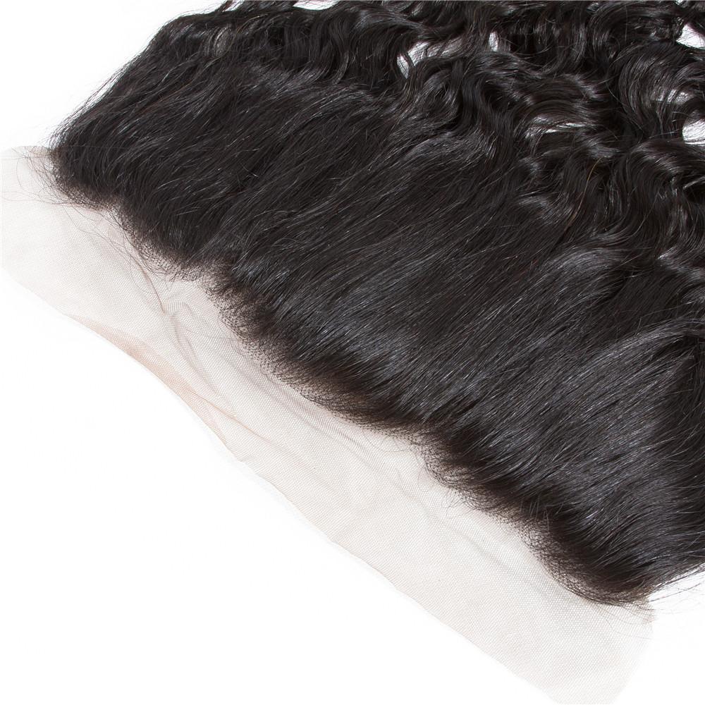 Water Wave 4 Bundles With 13*4 Lace Frontal 10A Grade Brazilian Hair 100% Remi Human Hair Soft Shiny Wave Hair - Amanda Hair - Image 5