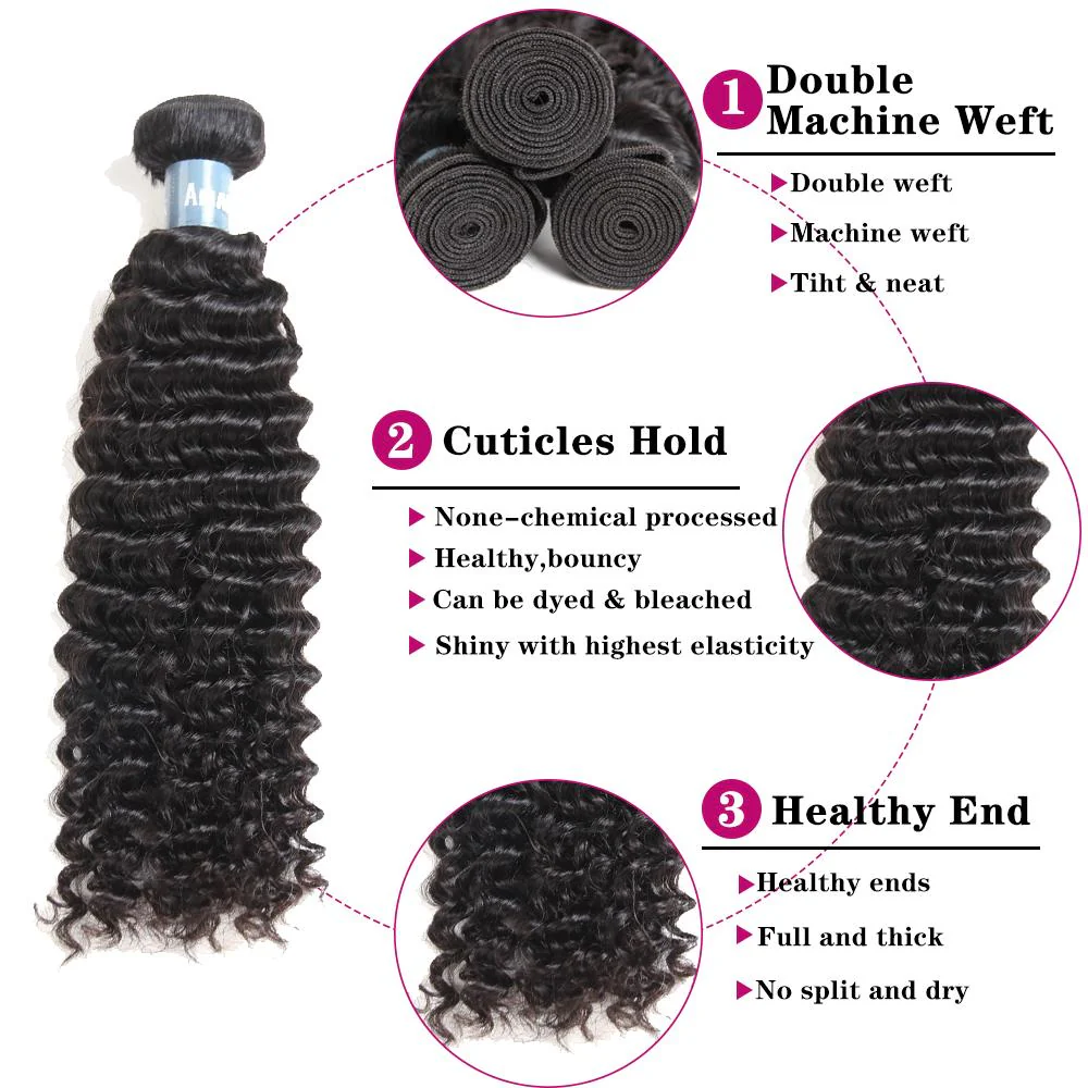 Kinky Curly Wave Hair Bundle 100% Human Virgin Hair Curly Wave Hair - Amanda Hair - Image 5
