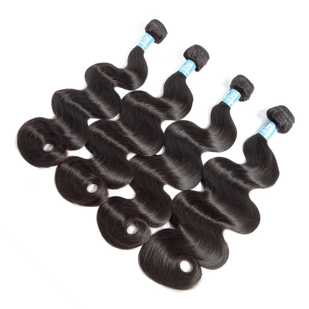 Amanda Hair Malaysian Body Wave 4 Bundles With 4*4 Lace Closure 9A Grade 100% Unprocessed Human Hair - Image 6