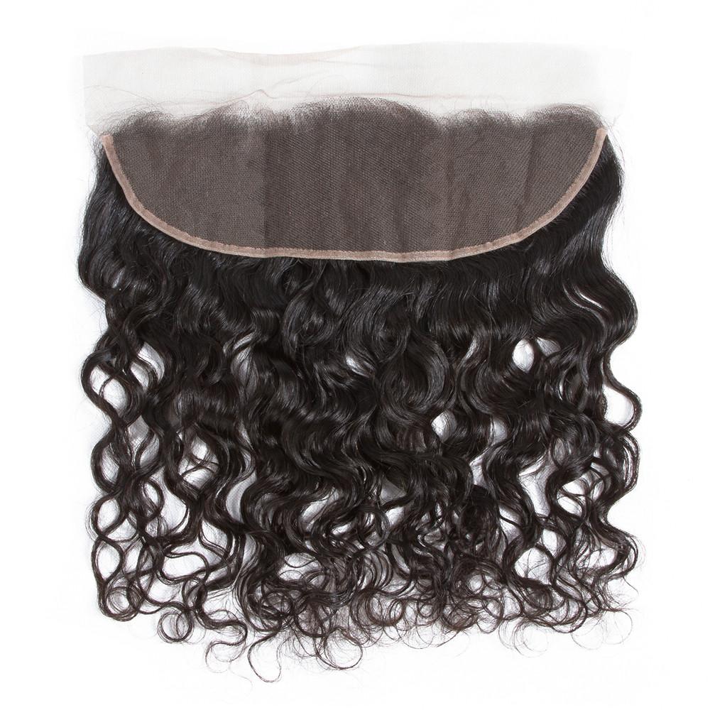 Amanda Hair Malaysian Water Wave 3 Bundles With 13*4 Lace Frontal 10A Grade 100% Remi Human Hair Attractive Curly Wave Hair - Image 5