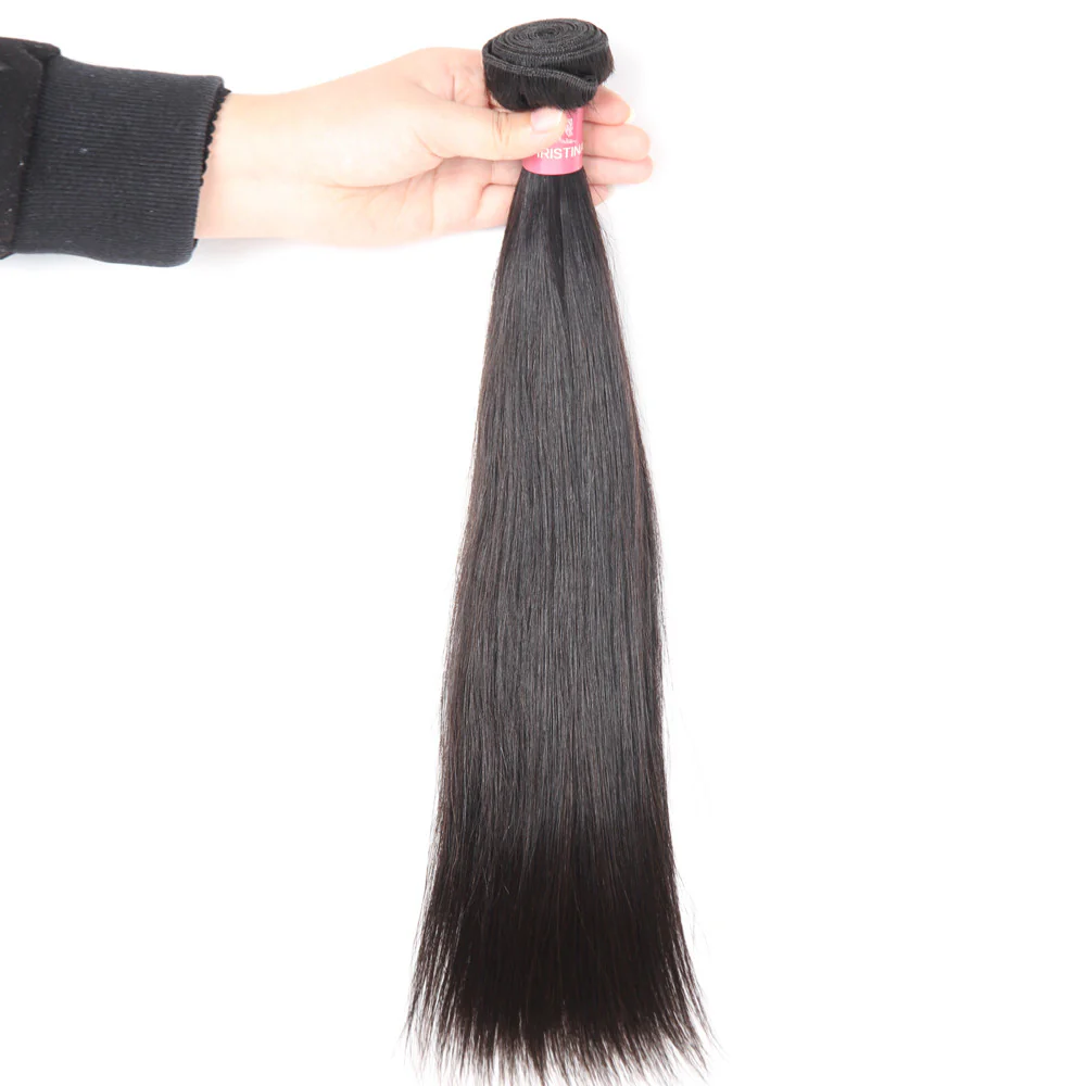 Straight Hair 3 Bundles 10A 100% Human Virgin Hair No Tangles - Amanda Hair - Image 3