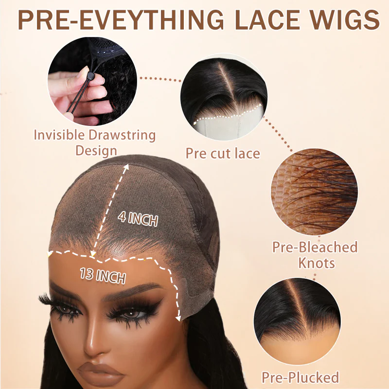 Amanda Highlight Honey Blonde Mix Brown Loose Wave Glueless 13x4 HD Transparent Pre Everything Lace Front Human Wigs - Image 7