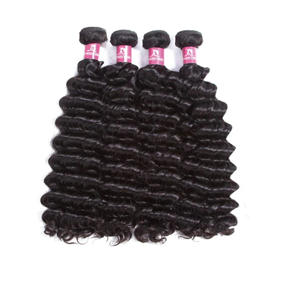 Human Hair Bundles Deep Wave Hair Bundles 28 30 Inch Remy Hair Bundles Weave 3/4 Bundles Human Hair Extensions - Amanda Hair - Image 6