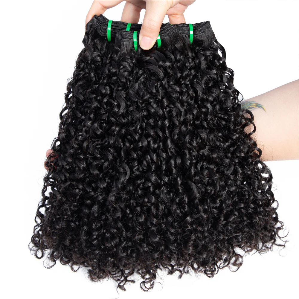 High Quality Fumi Hair Cuticle Aligned Pixie Curl Brazilian Double Drawn Hair Bundles-Amanda Hair - Image 3