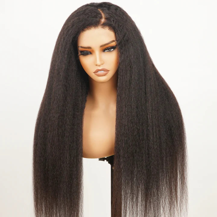 Kinky Straight 7x5 / 13x6 HD Transparent Lace Front Wigs 100% Human Virgin Hair For Women  -Amanda Hair - Image 10