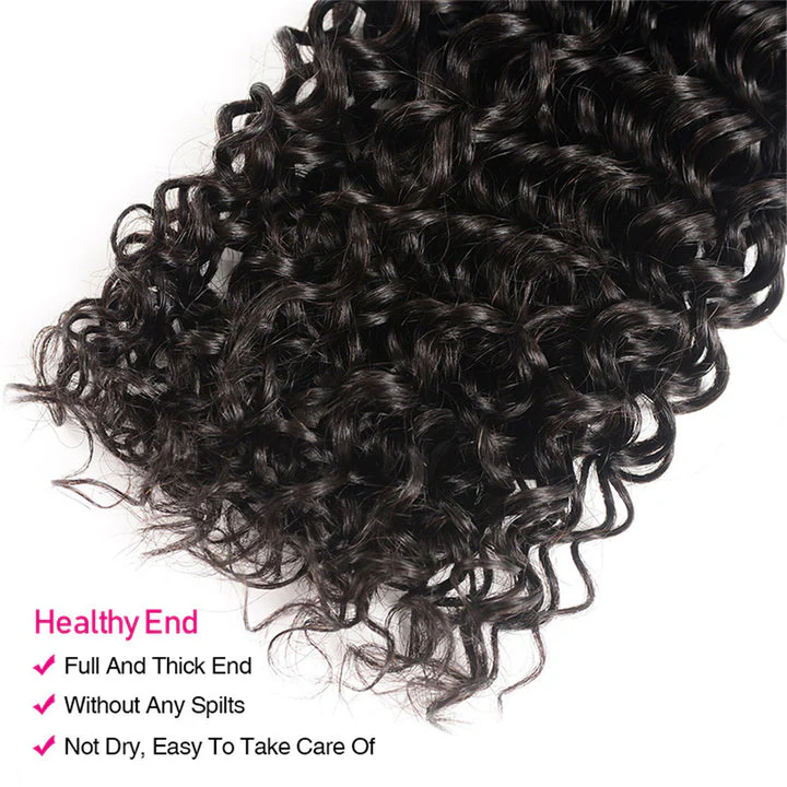 Amanda Malaysian Hair  Curly 4 Bundles With 4*4 Lace Closure 10A Grade 100% Remi Human Hair - Image 5