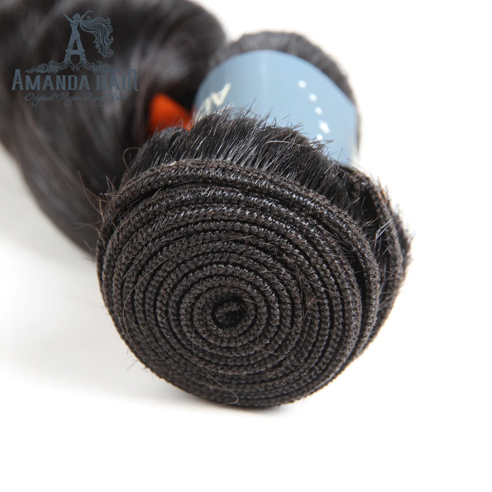 Amanda Malaysian Hair Loose Wave 3 Bundles With 4*4 Lace Closure 9A Grade 100% Unprocessed Human Hair - Image 3