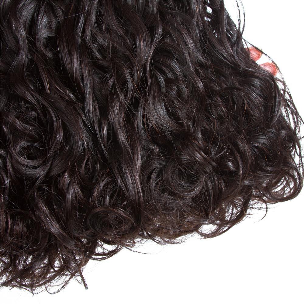Amanda Water Wave 3 Bundles With 4*4 Lace Closure 10A Grade 100% Remi Human Hair Hot Sell Wave Bundles Hair Extensions - Image 5