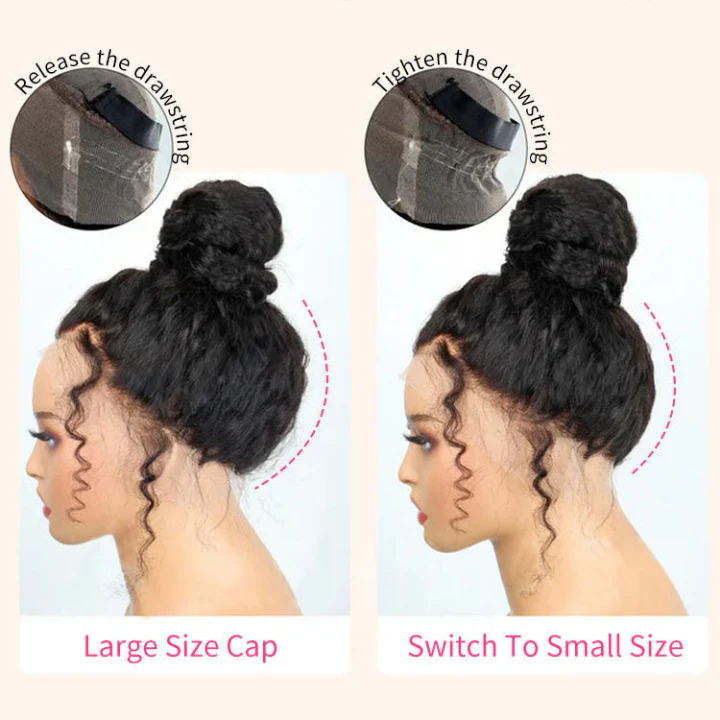 Glueless 360 Full Lace Frontal Long Straight Human Hair Lace Wig Invisible Strap For Women Amanda Hair - Image 7