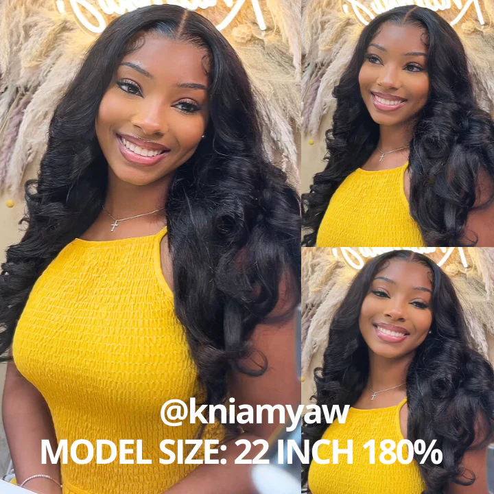 300% Density Bold Bounce Body Wave Hair 13*4 HD Transparent Lace Front Wigs Glueless Frontal Wig For Women-Amanda Hair - Image 3