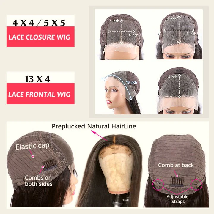 Dark Root Ginger Colored Body Wave 13x4 Lace Front /4*4 Lace Closure Wigs With Baby Hair - Amanda Hair - Image 5
