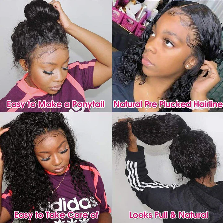 Extra 60% OFF | Deep Wave 13*6 HD Transparent Lace Front Wigs-Flash Sale - Image 7