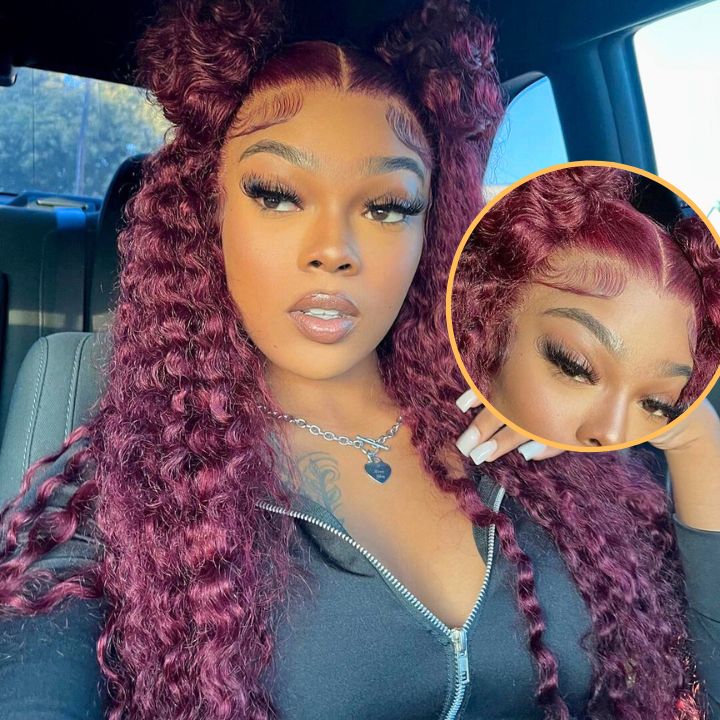 Extra 60% OFF | Deep Wave 13*6 HD Transparent Lace Front Wigs-Flash Sale - Image 8