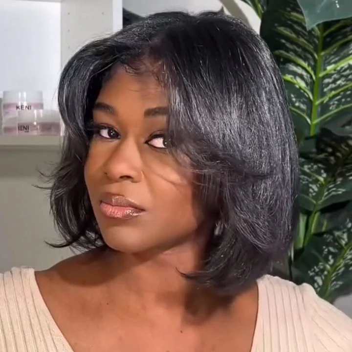 Glueless Short Straight Bob Wig 6x4 / 13x4 Brazilian Hair HD Clear Lace Wig No Code Needed Amanda Hair - Image 7