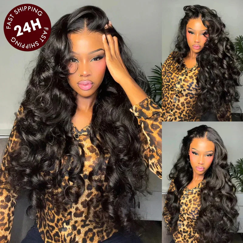 Extra 60% OFF | Glueless Loose Wave Lace Front Wigs with Curtain Bangs Clear Transparent HD Lace Wig Flash Sale - Image 3