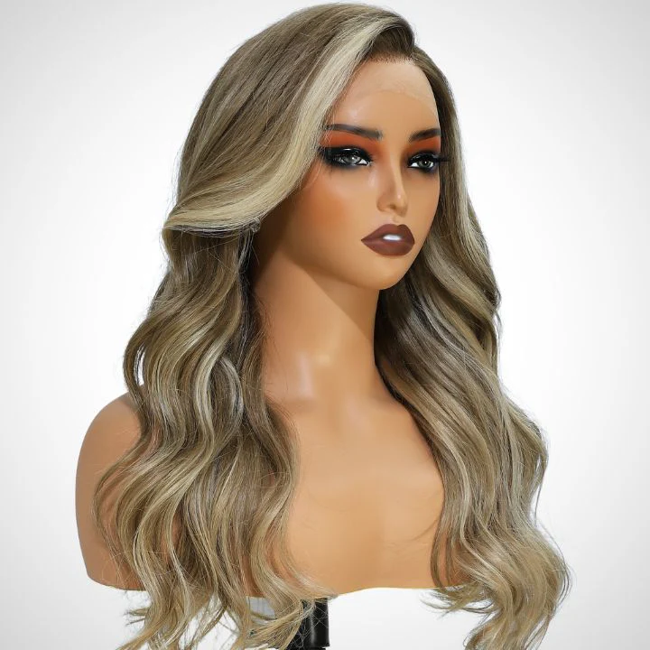 Extra 60% OFF | Spring Highlight Linen Body Wave Transparent 13×4 Lace Frontal Wigs Flash Sale - Image 5