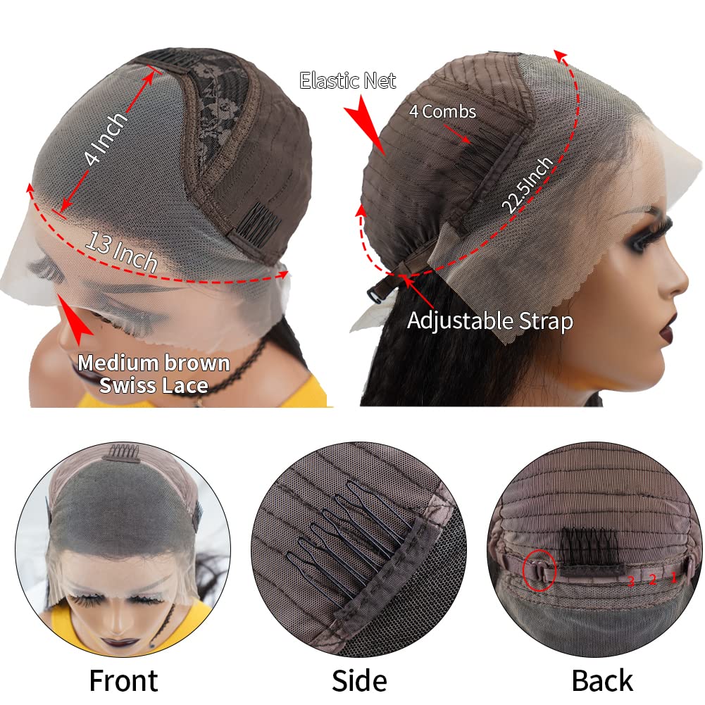 Extra 60% OFF | Spring Highlight Linen Body Wave Transparent 13×4 Lace Frontal Wigs Flash Sale - Image 7
