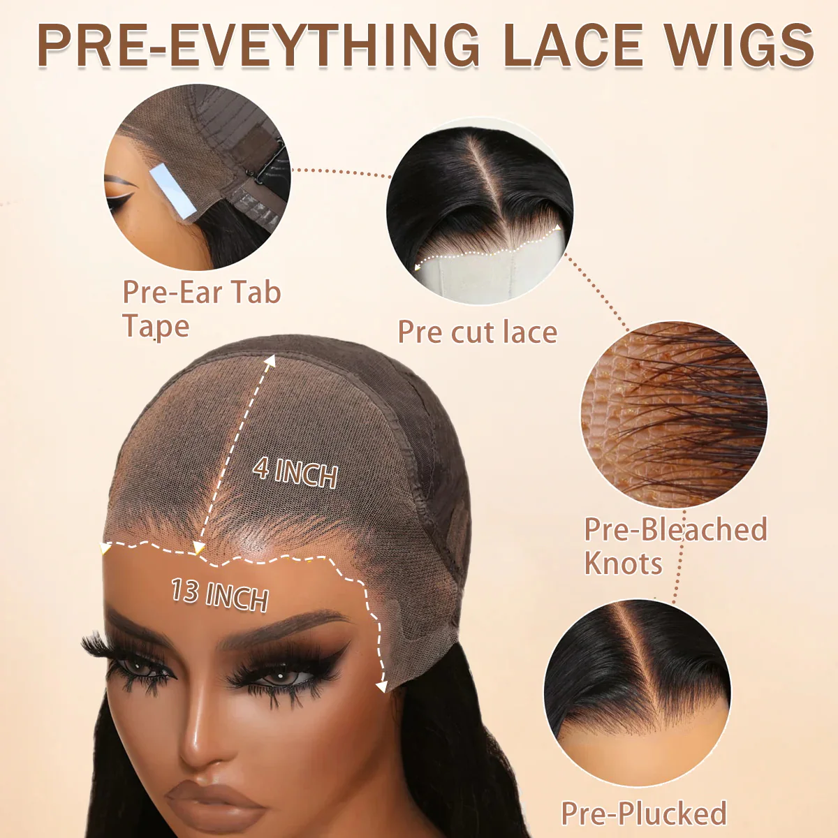 Buy 1 Get 1 Free Glueless Thick Fluffy Afro Curly Human Hair Bob Wigs - Image 4