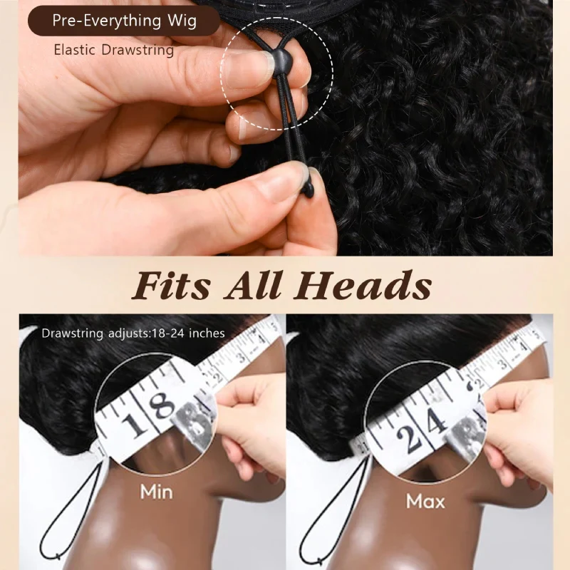 Burmese Curly Reddish Brown HD Tranparent Lace Jerry Curly Glueless Wigs 180% Density-Amanda Hair - Image 10