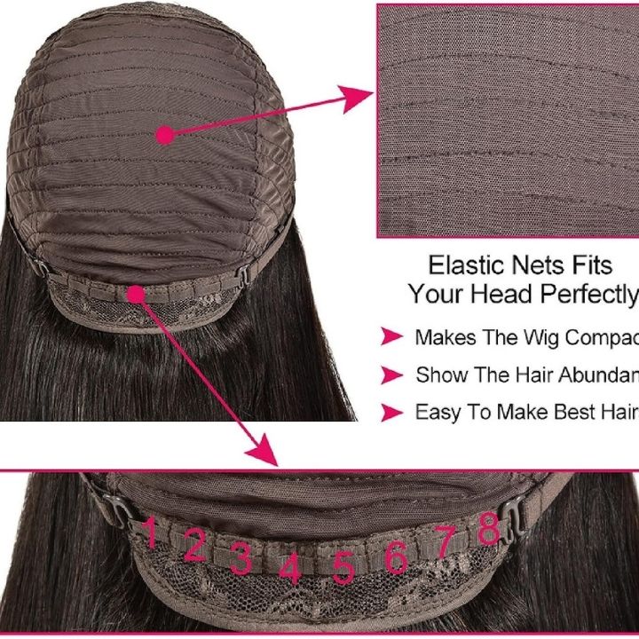 Glueless Full Afro Kinky Curly Wig Double Drawn 4B 3C Human Hair Wigs With Bangs Wear & Go Install - Image 5
