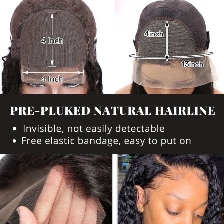 Glueless Highlight Honey Blonde Short Wavy 13x4 Lace Front Bob Wig Glueless Lace Human Hair Wig 180% Density - Amanda Hair - Image 7