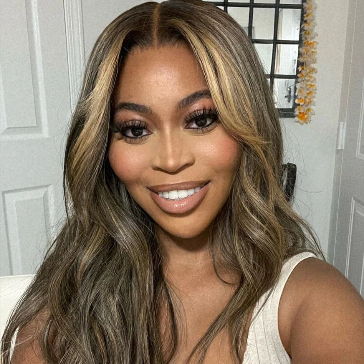 Ombre Color Wig Highlight  Light Blonde Body Wave 13x4 Lace Front /7×5 Lace Closure Wigs With Baby Hair - Amanda Hair - Image 3