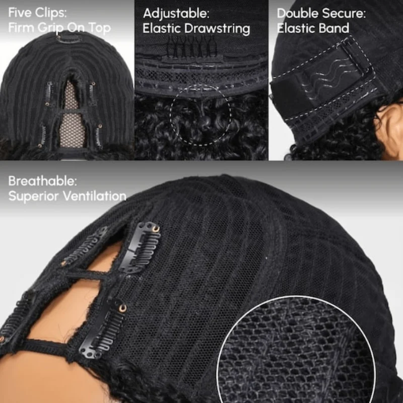250% Density Body Wave Glueless EasiContour V Part Human Hair Wigs Beginner Friendly Flash Sale - Image 4